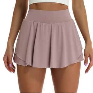 NEW - Outuosi High Waisted Skort Skirt for Women. Size X-Large. Pink
